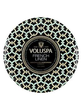 Voluspa | French Linen 3-Wick Tin Candle商品图片,