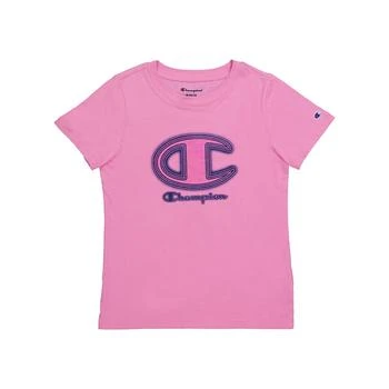 CHAMPION | Big Girls Classic Short Sleeve T-shirt,商家Macy's,价格¥53