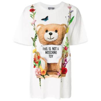 Moschino | Ladies White Cotton Bear T-shirt商品图片,5.5折