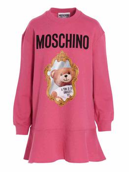 推荐Moschino Teddy Bear-Printed Crewneck Sweatshirt Dress商品
