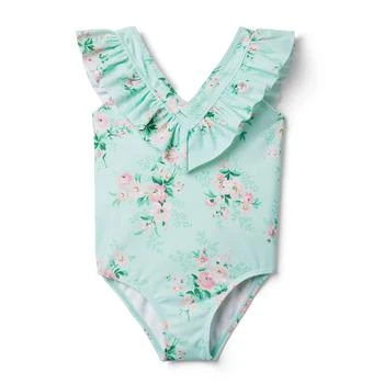 Janie and Jack | Floral One-Piece (Toddler/Little Kids/Big Kids) 7.5折