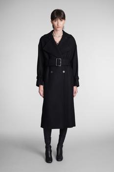 IRO | IRO Kealia Coat In Black Wool商品图片,