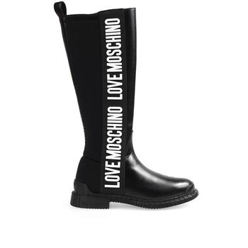 Love Leather, Love Moschino | Love Moschino Women's Black Leather Boots商品图片 