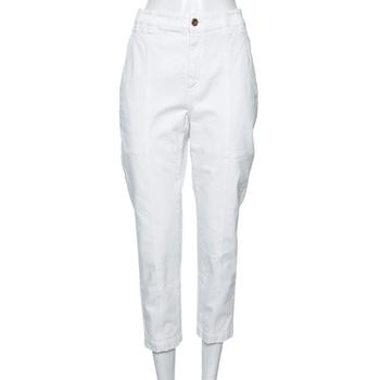 推荐Brunello Cucinelli White Cotton Cropped Cargo Pants M商品