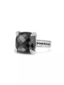 David Yurman | Châtelaine Ring with Gemstone & Diamonds/14mm,商家Saks Fifth Avenue,价格¥11411