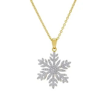 Macy's | Diamond Accent Snowflake Pendant Necklace 