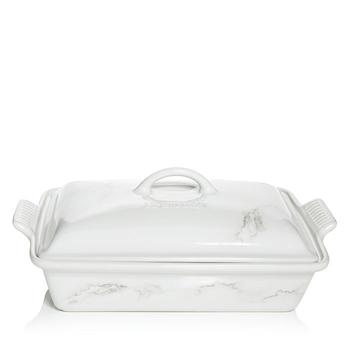 商品Le Creuset | Stoneware 4-Quart Marble Appliqué Covered Rectangular Casserole – 100% Exclusive,商家Bloomingdale's,价格¥991图片