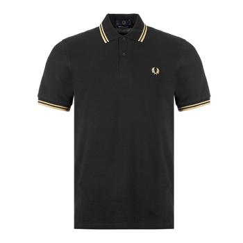 Fred Perry | Fred Perry Twin Tipped Polo Shirt - Black / Champagne商品图片,