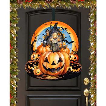 商品Designocracy | Holiday Door Decor Wooden Wall Decor Haunted House G. DeBrekht,商家Macy's,价格¥1130图片