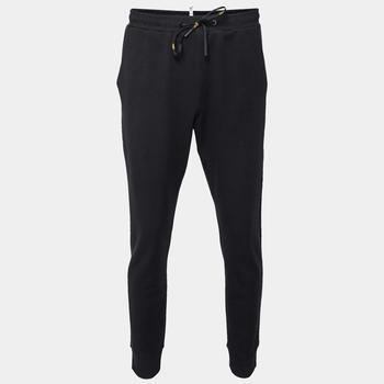 推荐Fendi Black Stretch Knit Logo Tape Detailed Trackpants L商品