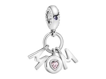 潘多拉耳钉, PANDORA | Mom Letters Dangle Charm商品图片 8.9折
