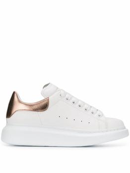 推荐Alexander Mcqueen Women's  White Leather Sneakers商品