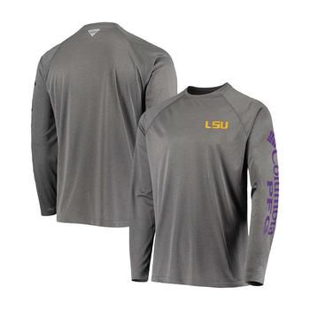 推荐Men's Charcoal LSU Tigers Terminal Tackle Omni-Shade Long Sleeve T-shirt商品