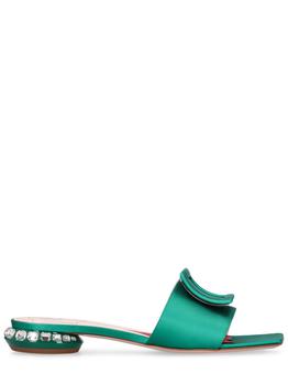 Roger Vivier | 25mm Satin Flat Sandals商品图片,