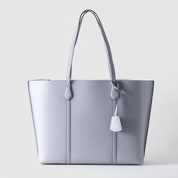 tory burch托特包, Tory Burch | Tory Burch Women's Perry Grey Tote Bag商品图片 