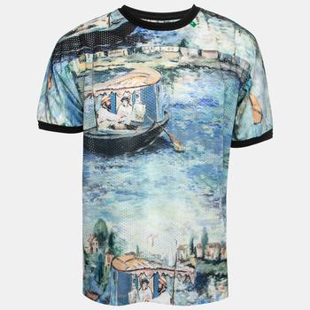 推荐Off-White Multicolor Impressionism Monet Print Mesh T-shirt XL商品