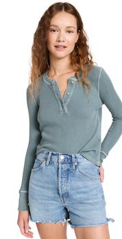 ami t恤精选, AMO | AMO Thermal Henley Tee商品图片 