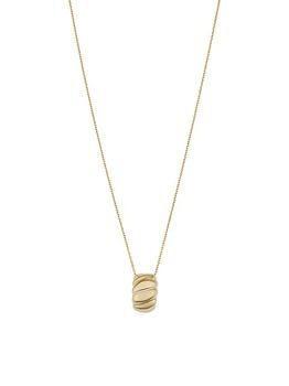 商品14K Yellow Gold Brioche Pendant Necklace图片