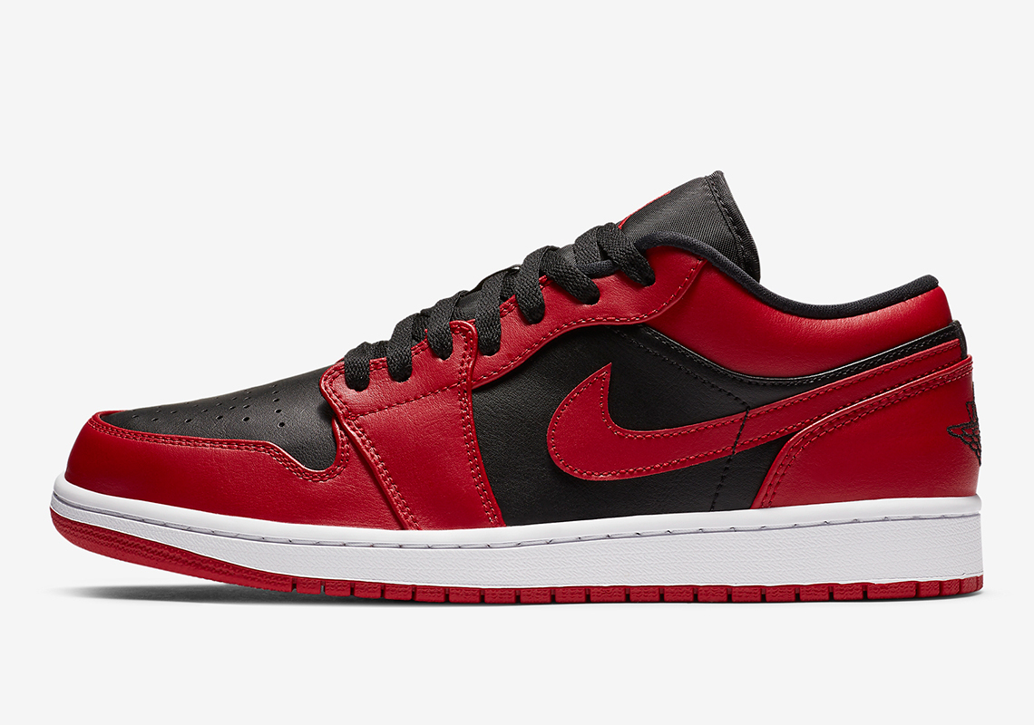 aj1低帮, Jordan | Air Jordan 1 Low  “Varsity Red”  AJ1 LOW 乔1低帮 男子篮球鞋 黑红 553558-606商品图片 