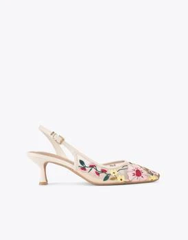 KG Kurt Geiger | KG Kurt Geiger Aria low2 heeled shoes in white comb,商家ASOS,价格¥1296