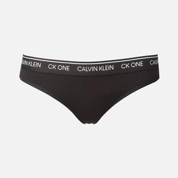 推荐Calvin Klein Women's Ck Logo Thong - Black商品