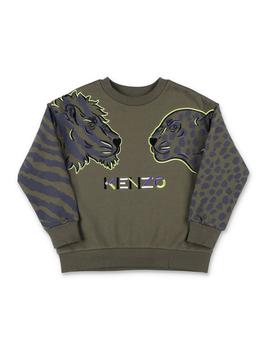 推荐Kenzo Kids Logo Enbroidered Leopard Printed Sweatshirt商品