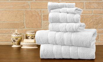 商品Bibb Home 6 Piece Egyptian Cotton Towel Set图片