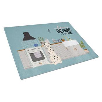 商品Caroline's Treasures | CK7801LCB Dalmatian Kitchen Scene Glass Cutting Board Large,商家Verishop,价格¥260图片