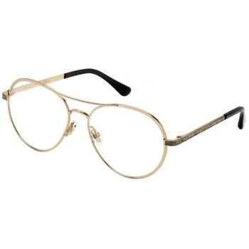 Jimmy Choo | Jimmy Choo Women's Eyeglasses - Clear Demo Lens Gold and Grey Frame | JC 244 02F7 00 1.5折×额外9折x额外9.5折, 独家减免邮费, 额外九折, 额外九五折