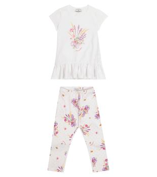 商品MONNALISA | 印花T恤和紧身裤套装,商家MyTheresa CN,价格¥893图片