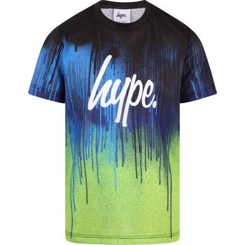 推荐Drips logo t shirt in dark blue and green商品