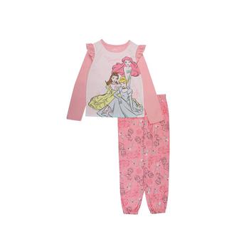 AME | Big Girls Disney Princess Top and Pajama, 2-Piece Set商品图片,