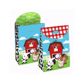 商品Big Dot of Happiness | Farm Animals - Barnyard Baby Shower or Birthday Gift Favor Bags- Party Goodie Boxes - Set of 12,商家Macy's,价格¥122图片