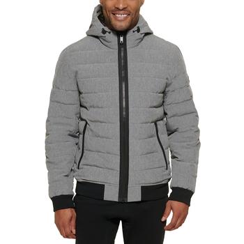 DKNY | Men's Quilted Hooded Bomber Jacket商品图片,5折
