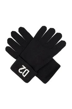 DSQUARED2 | Dsquared2 Logo-Intarsia Gloves,商家Cettire,价格¥1600