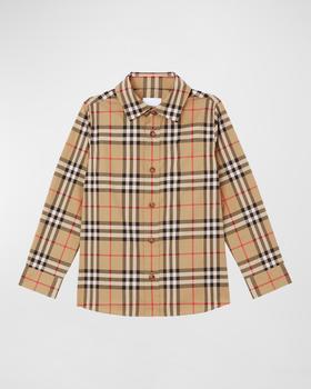 Burberry | Boy's Owen Check-Print Shirt, Size 3-14商品图片,