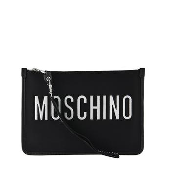 product Moschino Ladies Black Logo Neoprene Clutch image