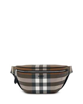 burberry腰包上海, Burberry | Check & Leather Bum Bag商品图片 额外9折, 额外九折