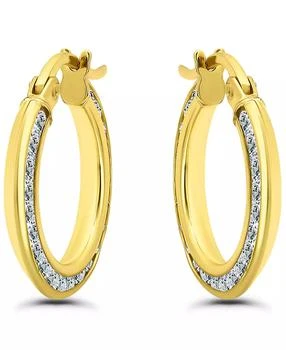 Giani Bernini | Cubic Zirconia Hoop Earrings (2 ct. t.w.) in 18K Gold Over Sterling Silver, Macy's Exclusive,商家Macy's,价格¥442