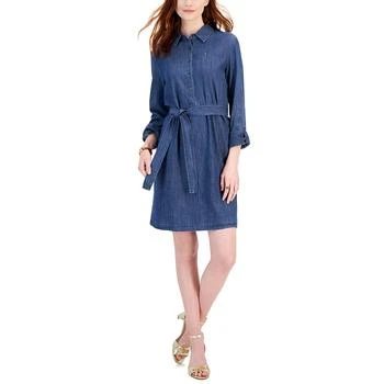 Tommy Hilfiger | Women's Chambray Tie-Waist Dress 6.0折