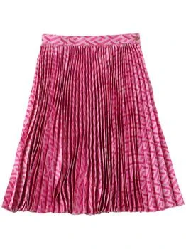 推荐Printed Pleated Twill Midi Skirt商品