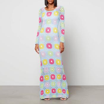 推荐Olivia Rubin Women's Rowen Crochet Midi Dress - Multi商品