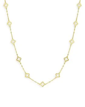 Bloomingdale's | Quatrefoil Link Statement Necklace in 14K Yellow Gold - 100 Exclusive,商家Bloomingdale's,价格¥11089