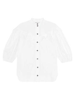 推荐Cotton Poplin Puff-Sleeve Blouse商品