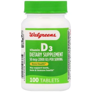 Walgreens | Vitamin D3 50 mcg (2000 IU) Tablets,商家Walgreens,价格¥74