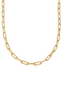 推荐Coterie 18kt gold-plated chain necklace商品