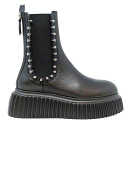 推荐Agl D751550pgki0121013 Black Leather Iggy Chelsea Ankle Boots商品