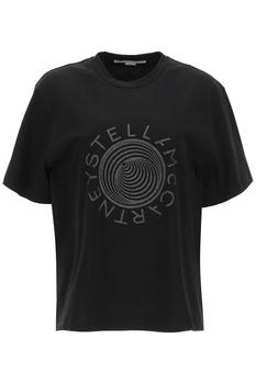 Stella McCartney | Stella mccartney glitter optical print t-shirt商品图片,5.5折