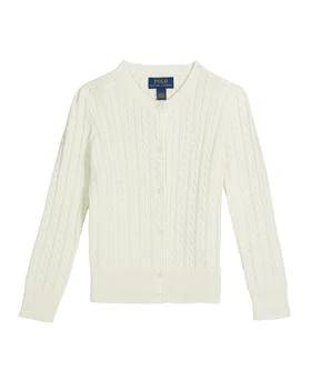 Ralph Lauren | Girl's Cable-Knit Ribbed Cardigan, Size 2-4,商家Neiman Marcus,价格¥417