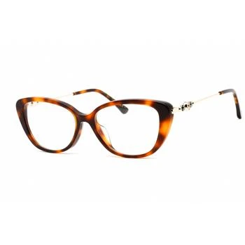 Jimmy Choo | Jimmy Choo Women's Eyeglasses - Cat Eye Havana Acetate/Metal Frame | JC337/G 0086 00 2.2折×额外9折x额外9.5折, 独家减免邮费, 额外九折, 额外九五折